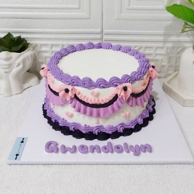 Jual Kue Ulang Tahun Vintage Pattern / Cake Vintage Jadul | Shopee ...