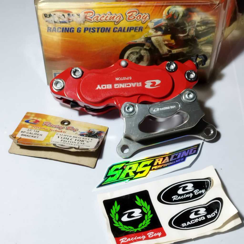 Jual RACING BOY KALIPER 6 PISTON KALIPER RARE SPEK UNIVERSAL | Shopee ...