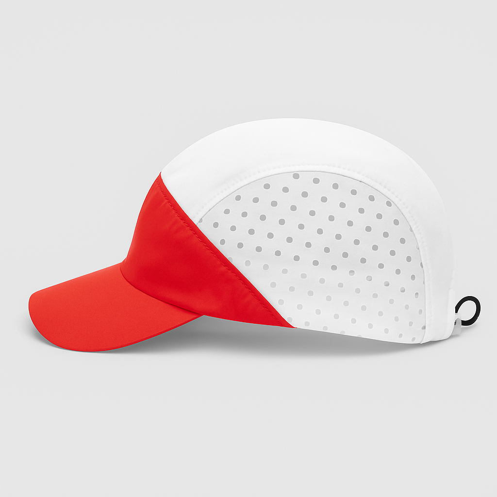 Jual Topi 5 panel -Topi-Sepedah-Topi-running merah putih spesial ...