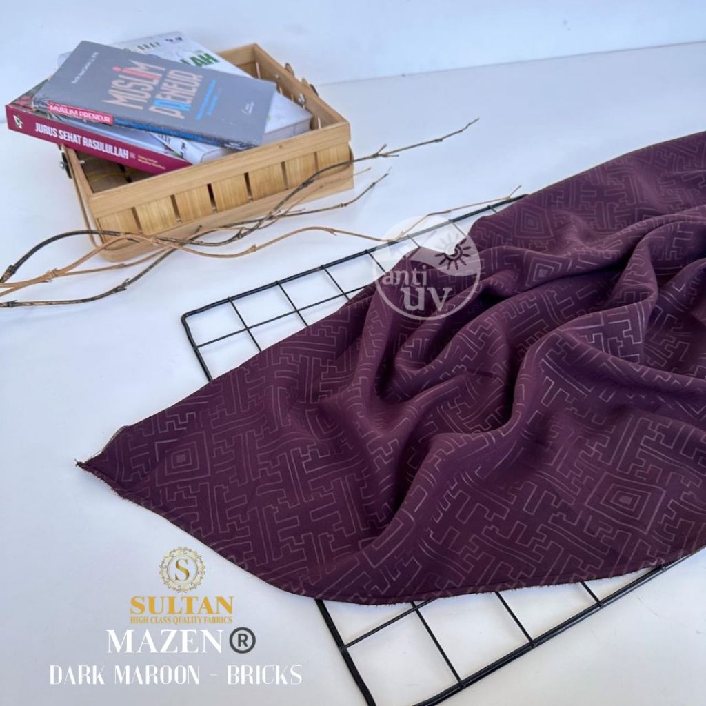 Jual Kain Abaya Sultan Mazen Anti Uv Emboss BRICKS | Shopee Indonesia