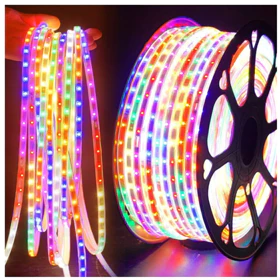 Lampu Led Strip Selang Paket Rgb 3528 2835 220V Adaptor 5M 50M Outdoor Led Strip Rgb 17 Agustus