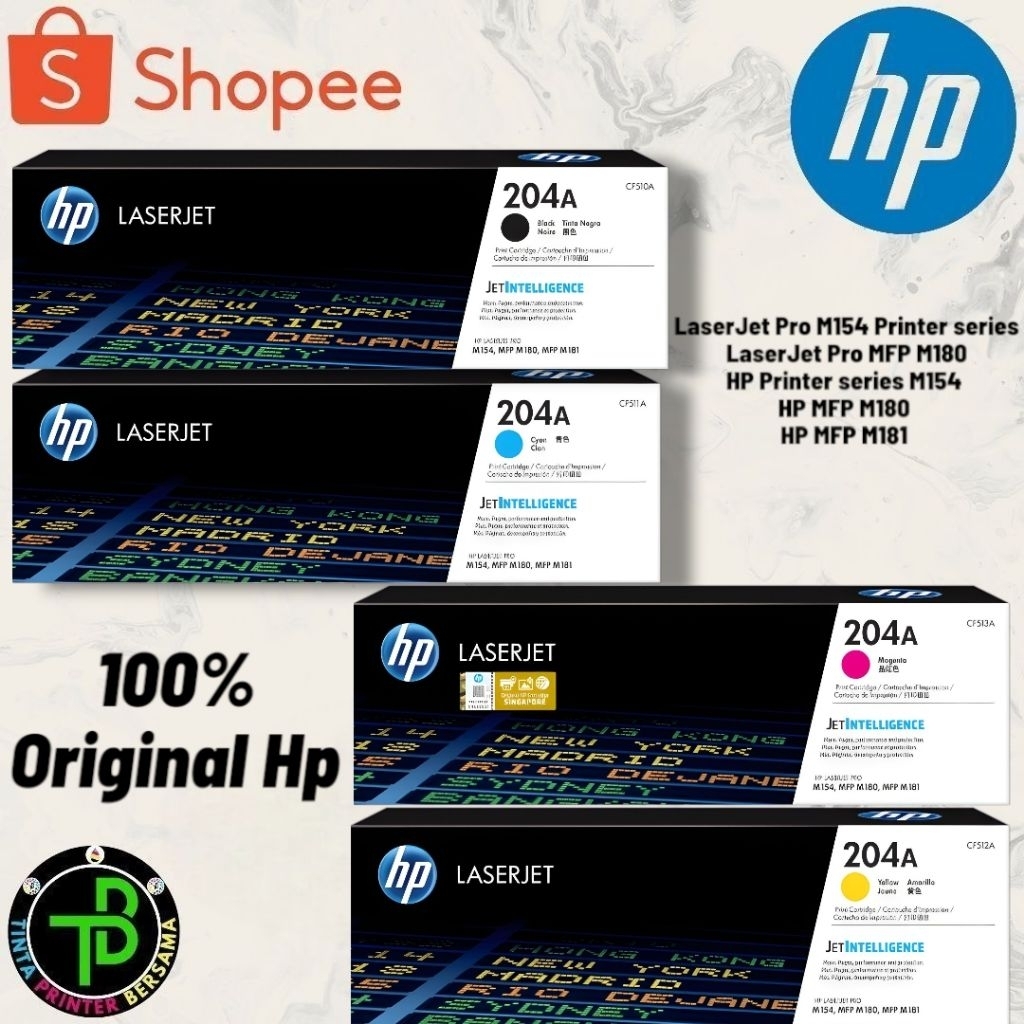 Jual Toner Hp LaserJet 204a / Toner Cartridge Hp 204A Black Colour HP ...