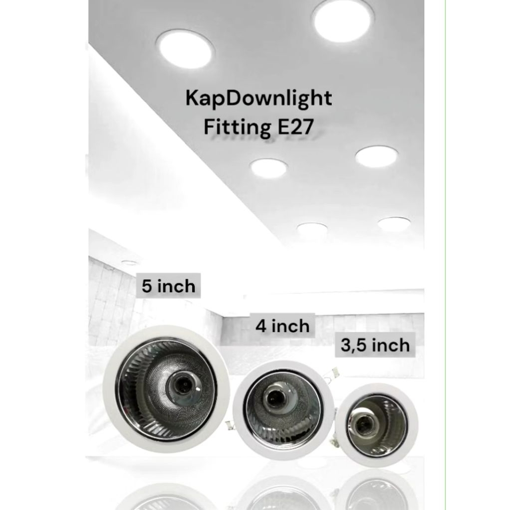 Jual Kap Downlight Inbow Tanam Plafon 3 inch / 4 inch / 5 inch | Shopee ...