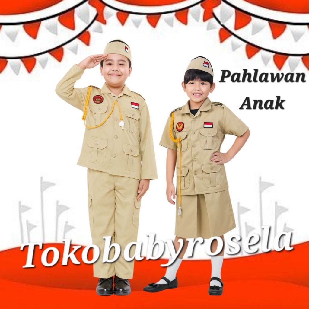 Jual Baju Karnaval Pahlawan Nasional/ Pejuang/ Perang kemerdekaan Anak