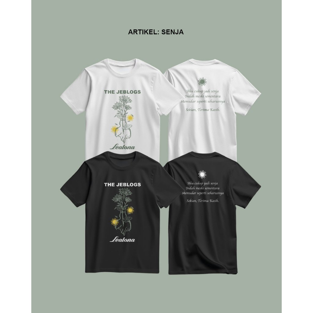 Jual Tshirt Artikel Senja The Jeblogs x Lealona | Shopee Indonesia