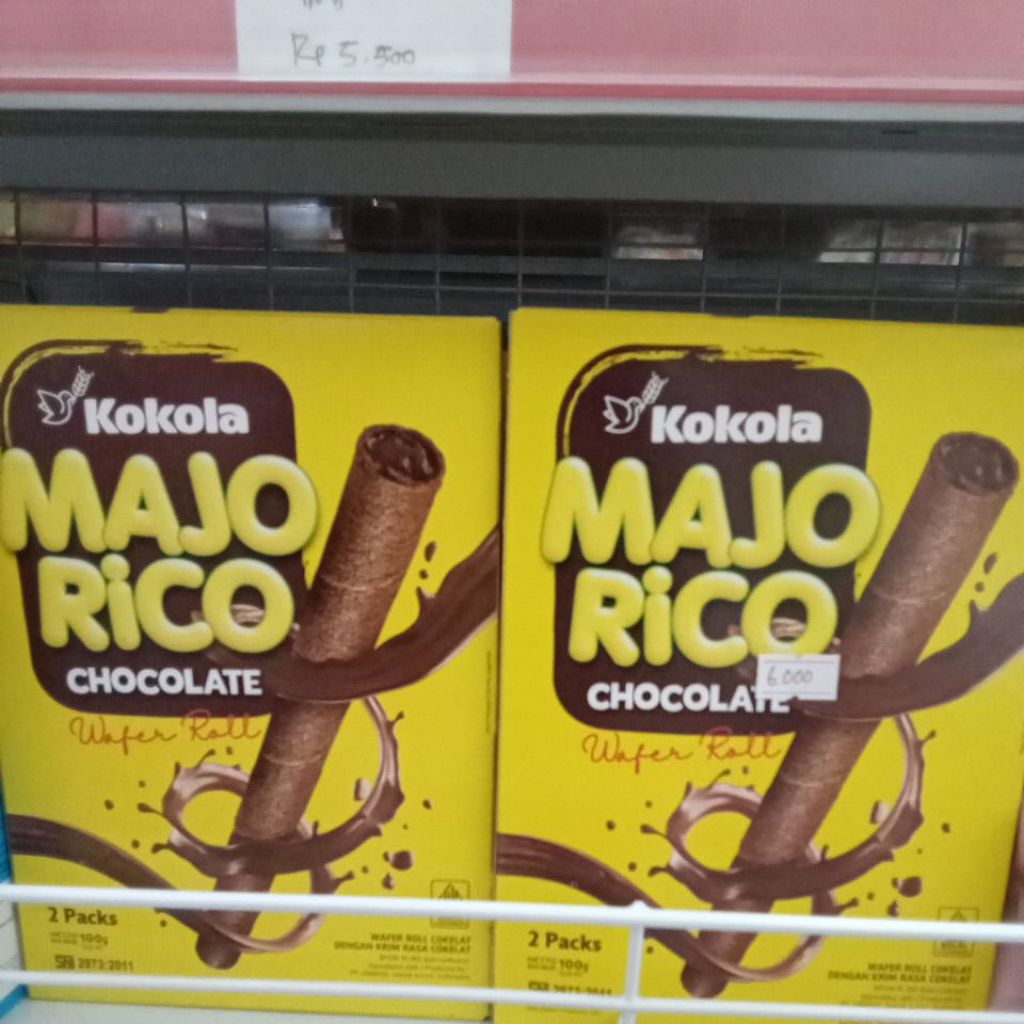 Jual KOKOLA majo rico chocolate wafer roll 2 pack 100g | Shopee Indonesia