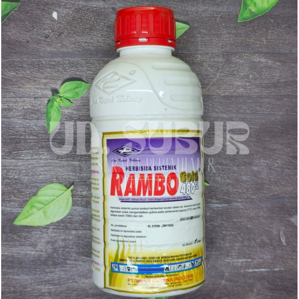 Jual Herbisida Sistemik RAMBO Gold 480 SL (Berat bersih: 1 Liter ...