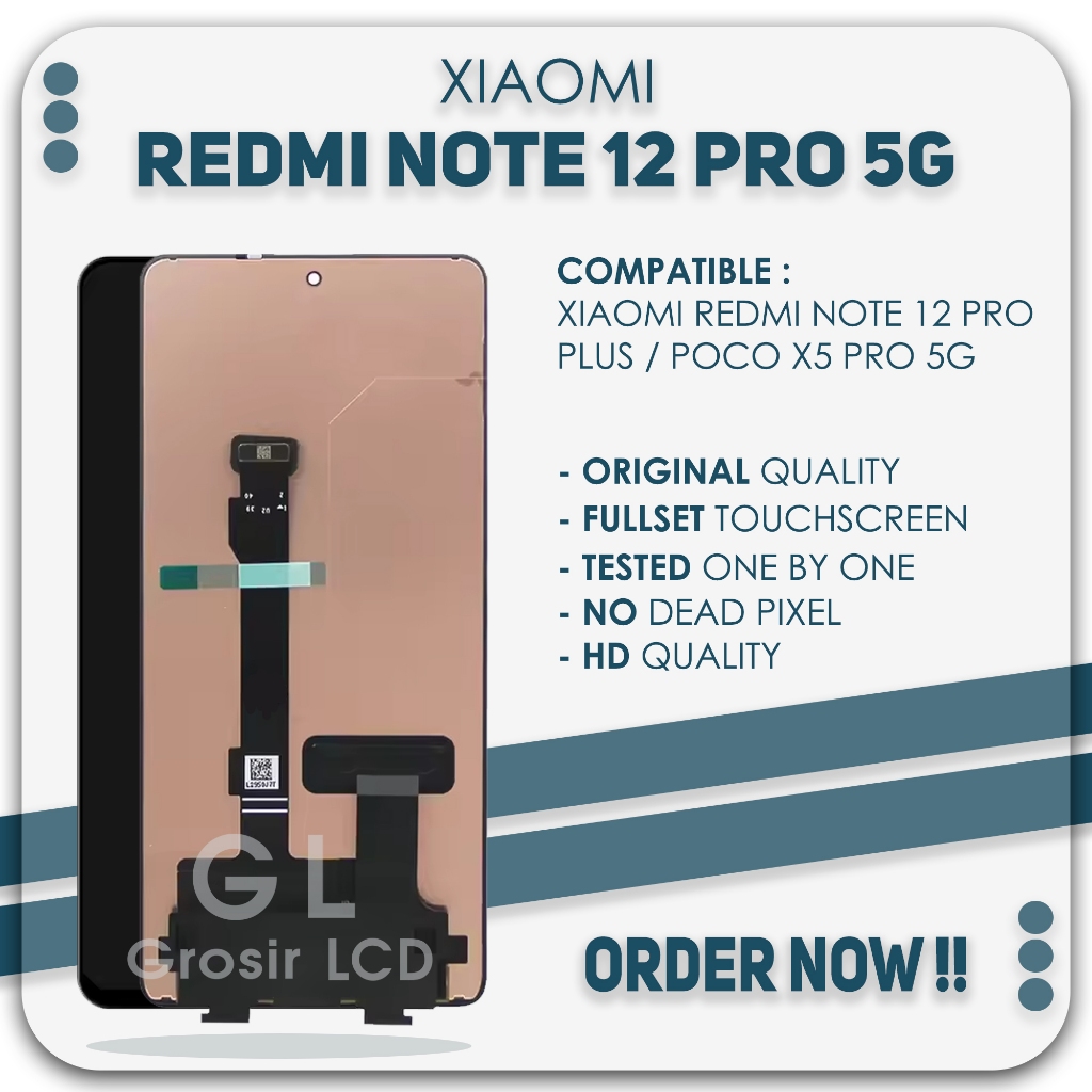 Jual Grosir LCD Redmi Note 12 Pro 5G / Redmi Note 12 Pro Plus / Poco X5 ...