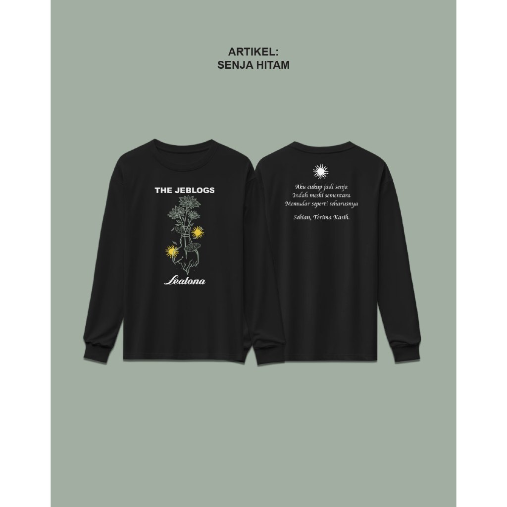 Jual Longsleeve Artikel Senja The Jeblogs x Lealona | Shopee Indonesia