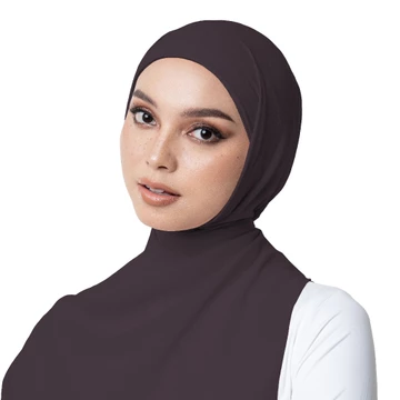 Hameeda 2in1 SADA Instant Pashmina Hijab With Inner Ceruty Chiffon Babydoll