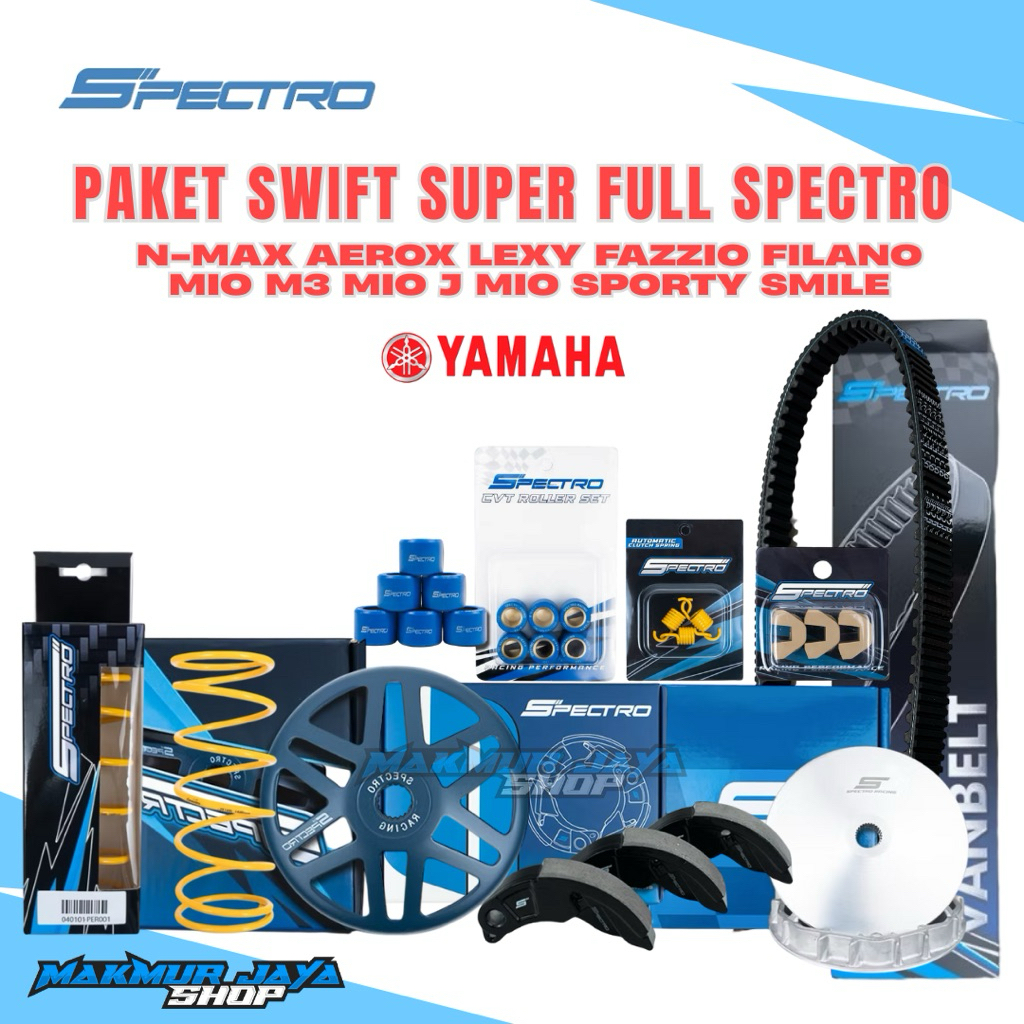 Jual SPECTRO PAKET SWIFT SUPER FULL UPGRADE CVT NMAX AEROX LEXY FAZZIO ...