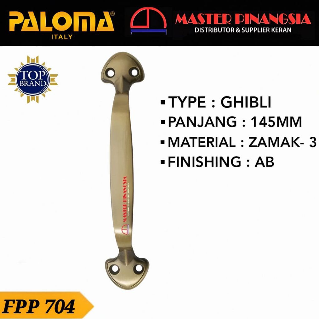 Jual PALOMA FPP 704 GHIBLI 145MM Furniture Handle Gagang Tarikan Laci ...