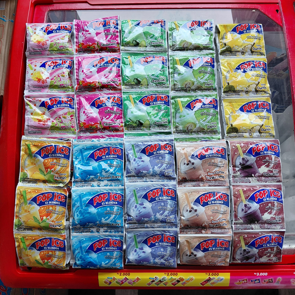 Jual Pop Ice 1 Renceng Isi 10 Sachet All Varian Rasa | Shopee Indonesia