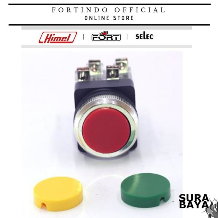 Jual Push Button 25MM FORT PB2511 FORT PANEL | Shopee Indonesia
