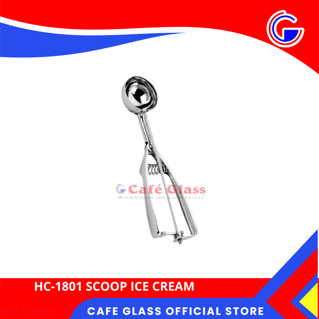 Sendok Scoop Es Krim Buah Stainless Bulat 4 Cm - Sendok Ice Cream Anti Freeze - Alat Baking Vavinci
