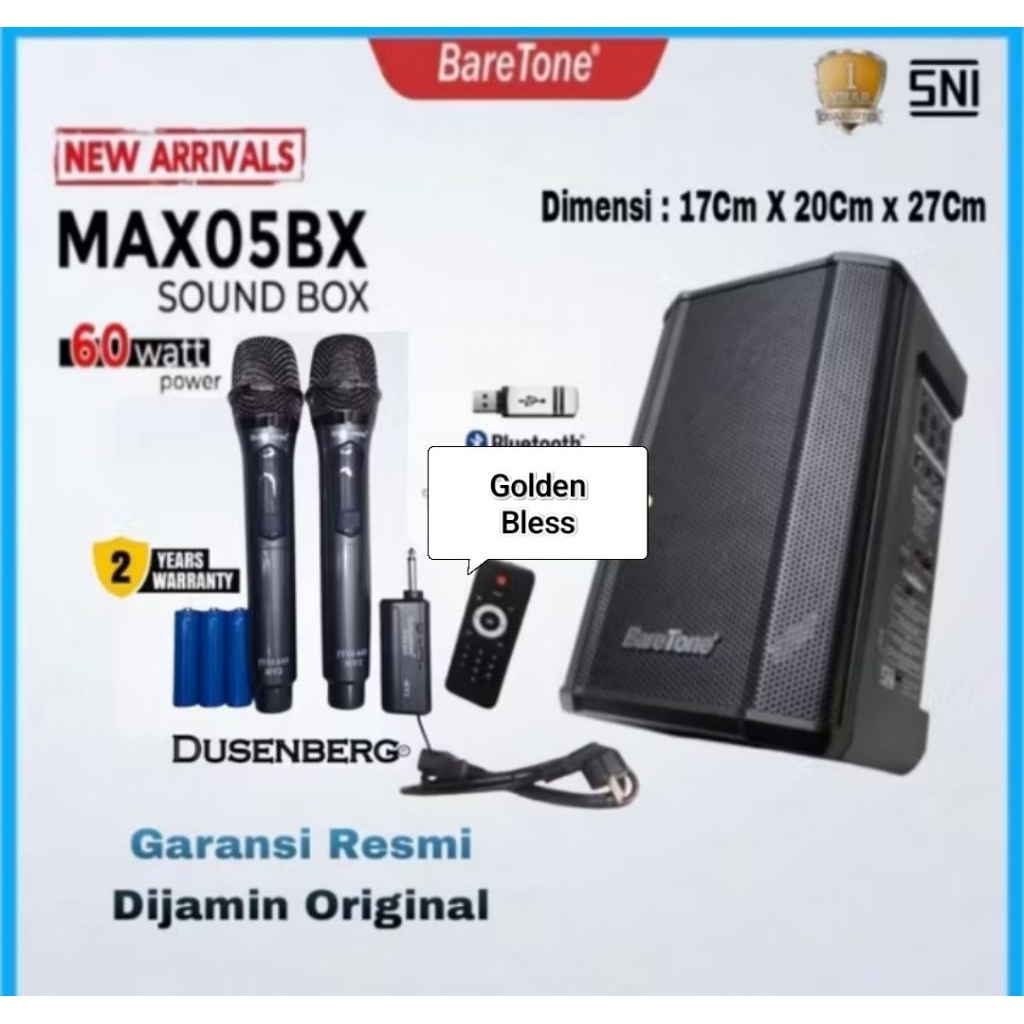 Jual pilih variasi paket speaker Baretone max 05 bx new ( max05bx ...