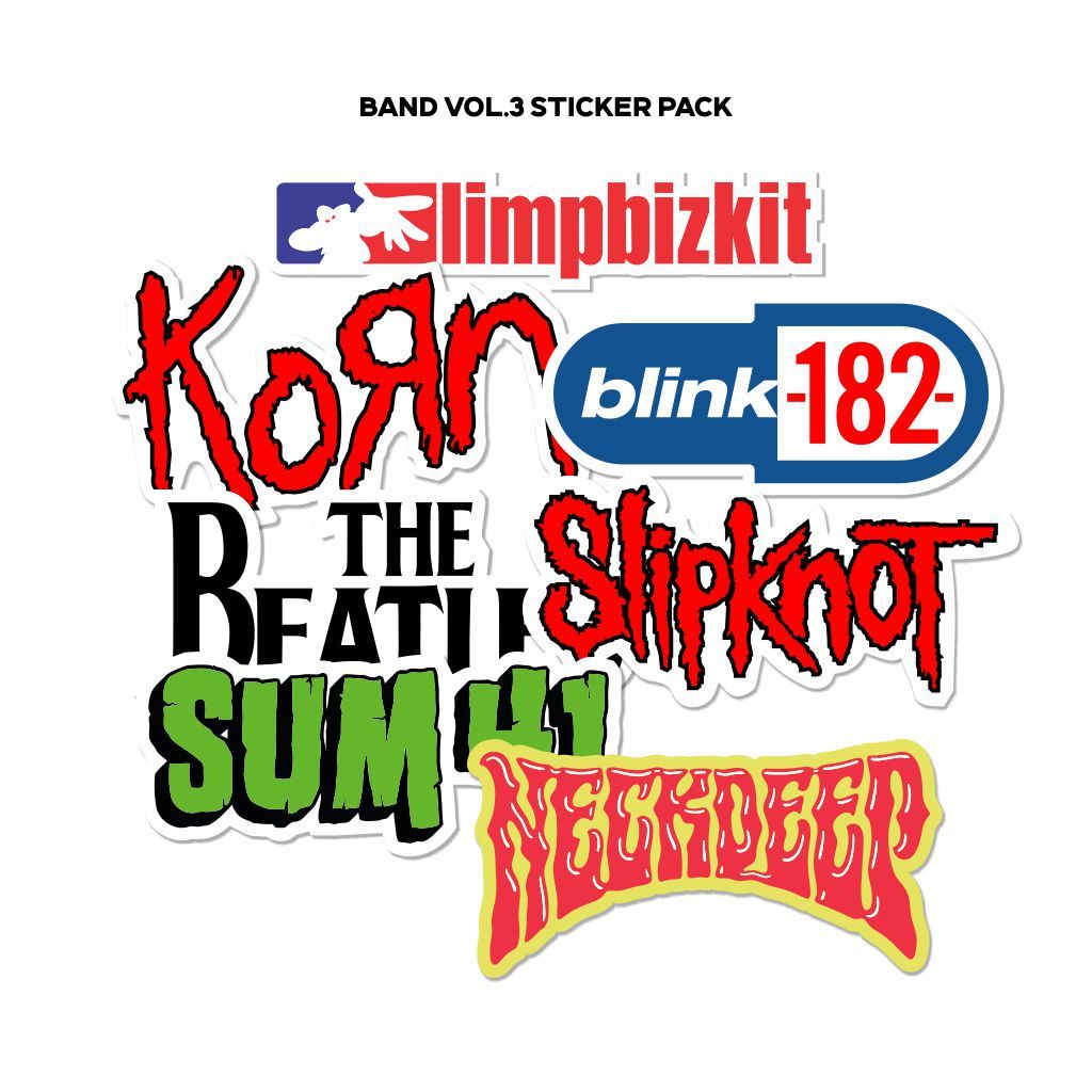 Jual Stiker Korn Slipknot Sticker Pack Band Vinyl Laminasi Glossy Anti ...