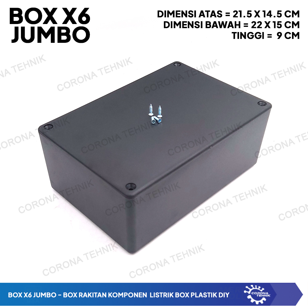 Jual Box X6 Jumbo + Sekrup - Box Rakitan Komponen Listrik Box Plastik ...