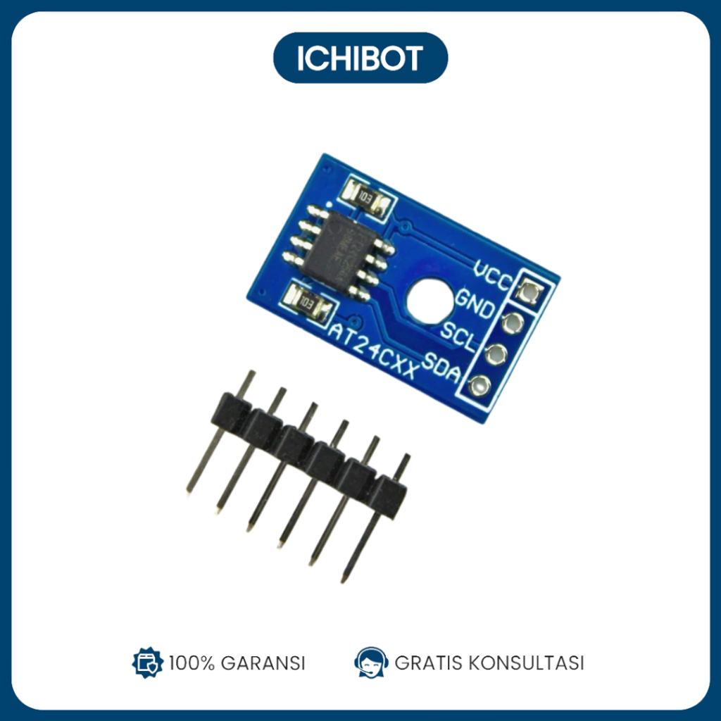 Jual EEPROM Memory Module Chip I2C Interface 24C256 FT24C256A or 2EC ...