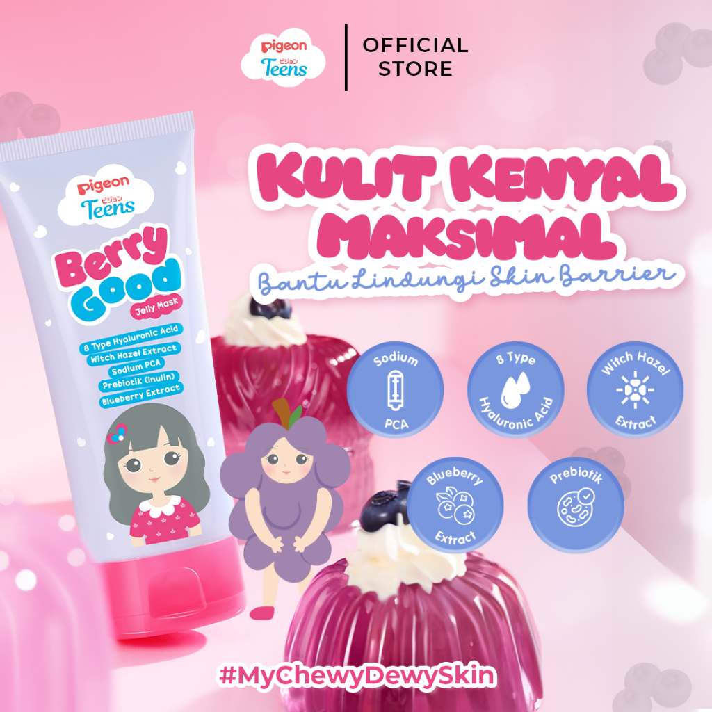 Jual Pigeon Teens Berry Good Jelly Mask 60ml|Skincare Remaja|Melindungi ...