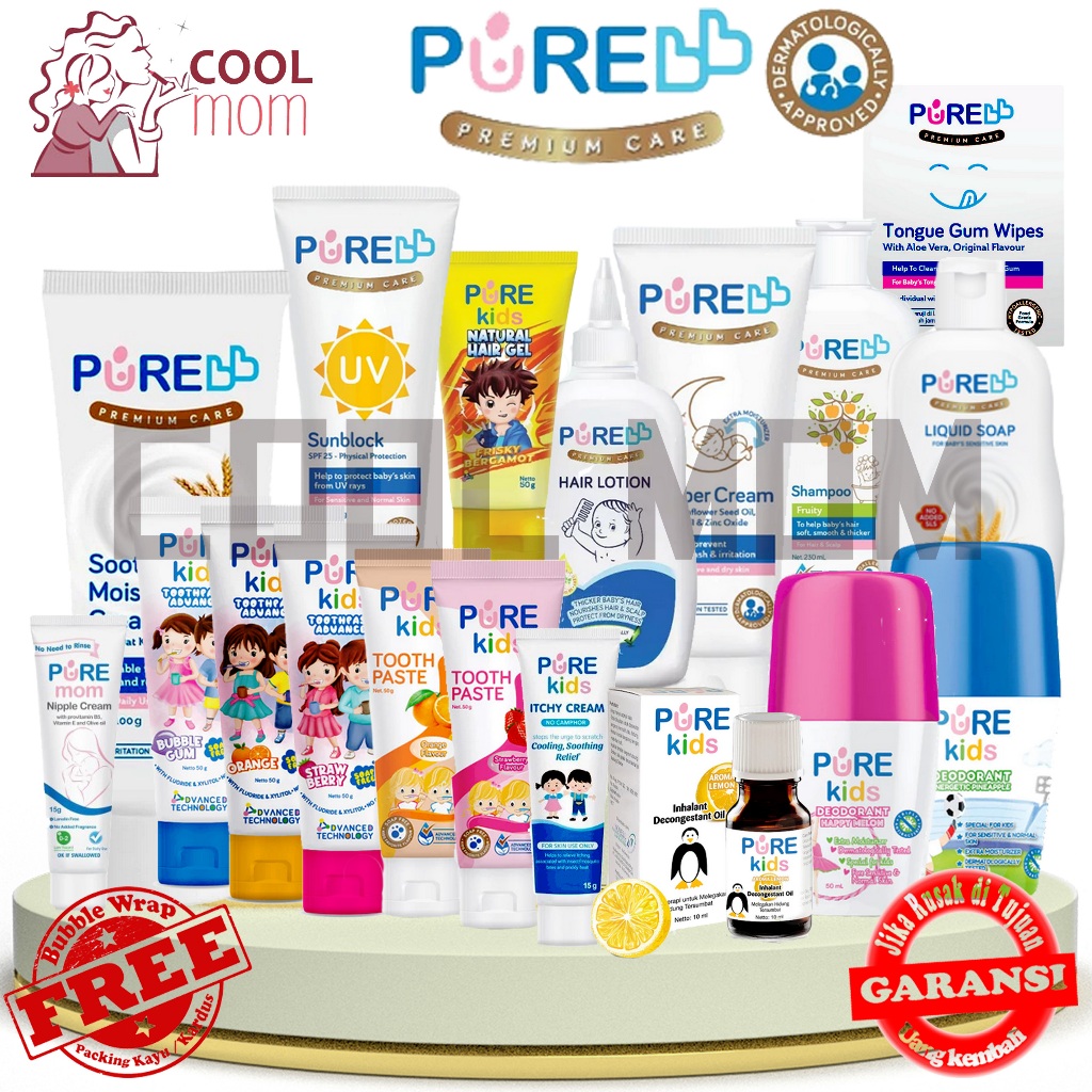 Jual Pure BB Baby Diaper Rash Cream Calming Lotion Nipple Cream ...