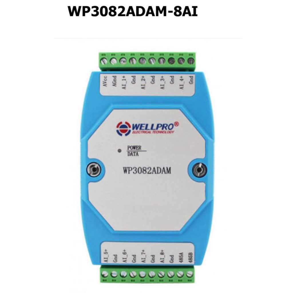 Jual Remote IO Data Acquisition Module Modbus RTU - WP3082ADAM-8AI ...