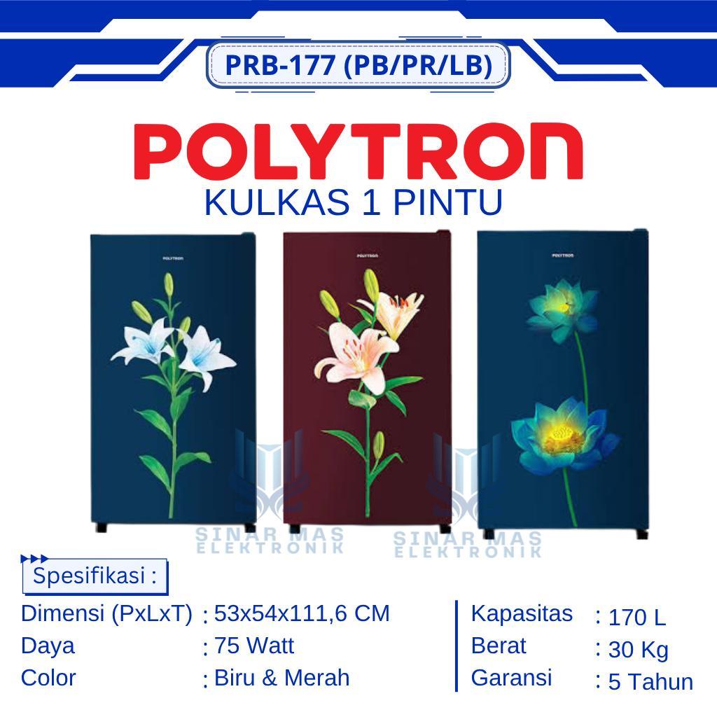 Jual POLYTRON - KULKAS 1 PINTU PRB-177 (PB/PR/LB) KAPASITAS 170LITER ...