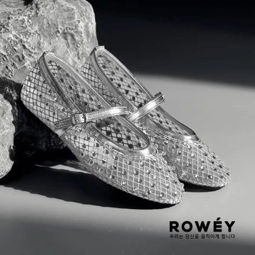 Rowey Sepatu Wanita Flat Shoes Mewah Sepatu Flat Ballerina Korea Feby