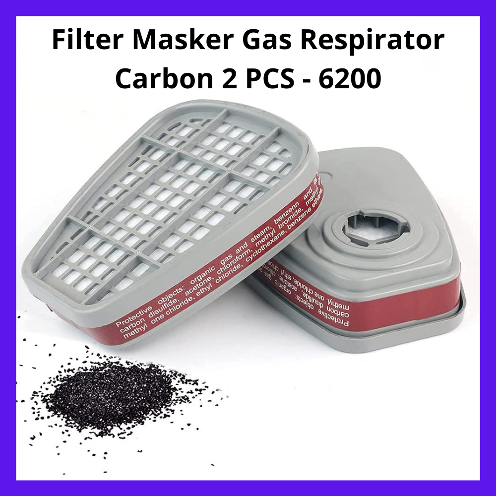 Jual TaffGuard Cartridge Filter Masker Gas Respirator Carbon 2 PCS ...