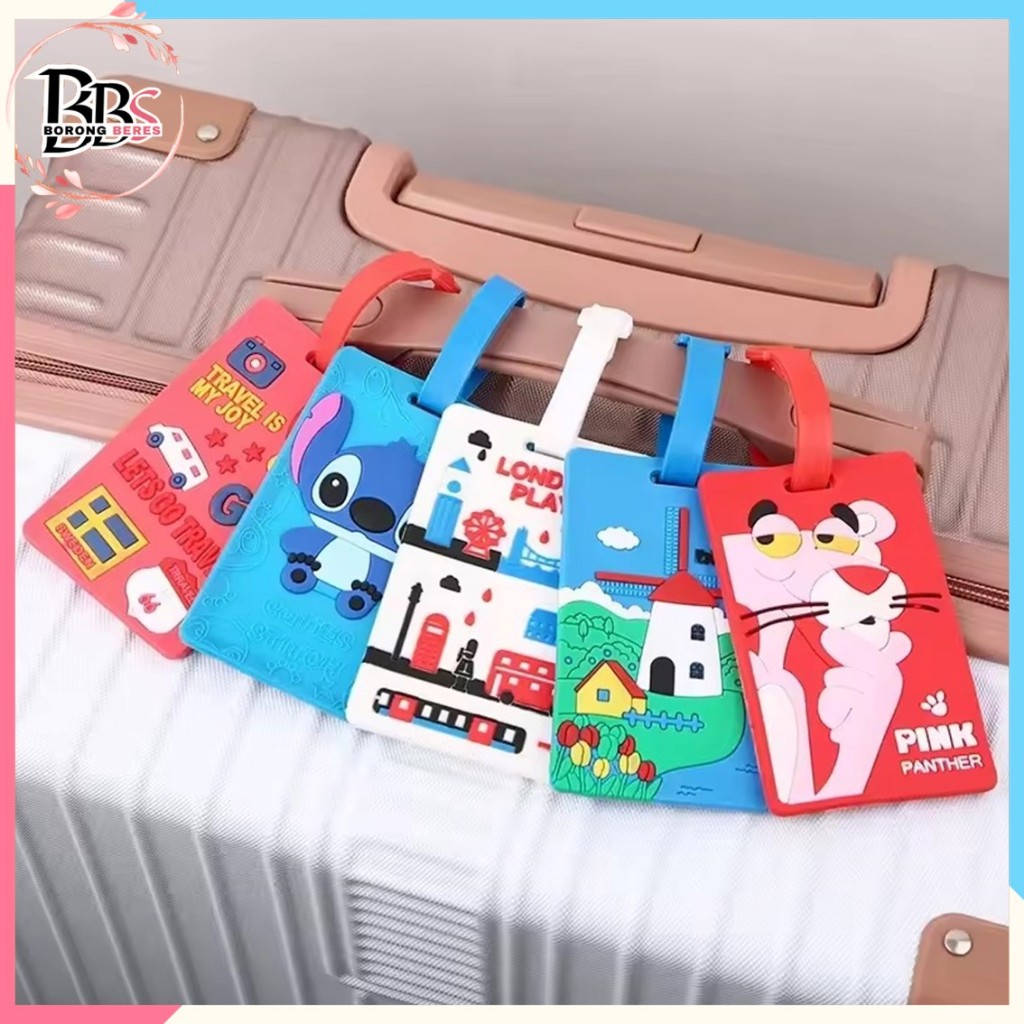 Jual BORES Name Tag Gantungan Koper Motif Lucu Bahan Silikon Luggage ...