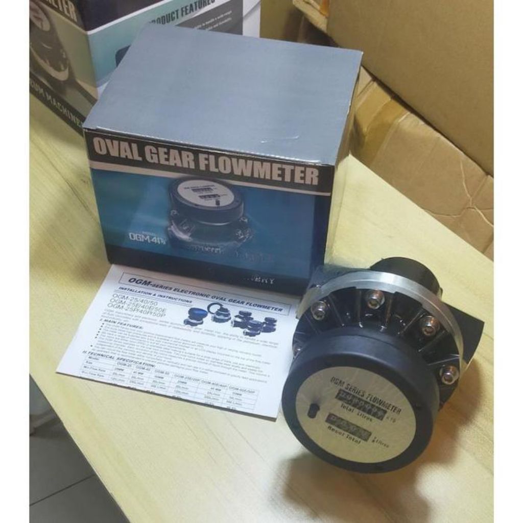 Jual Flow Meter Solar OGM 50 Analog 2 " inch Oval Gear Flow Meter DN50 ...