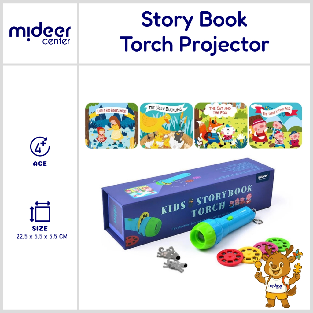 Jual Mideer CT1181 Story Book Torch Projector Mainan Edukasi Anak ...
