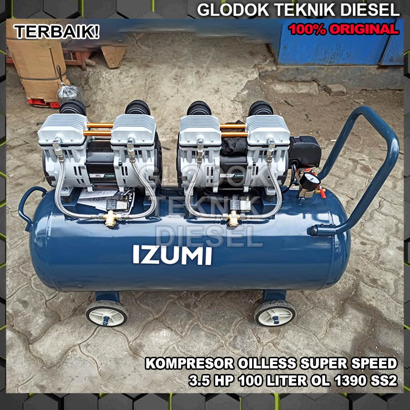 Jual NLG Kompresor Oilless Super Speed 3,5 HP 100 L OL 1390 SS Air ...