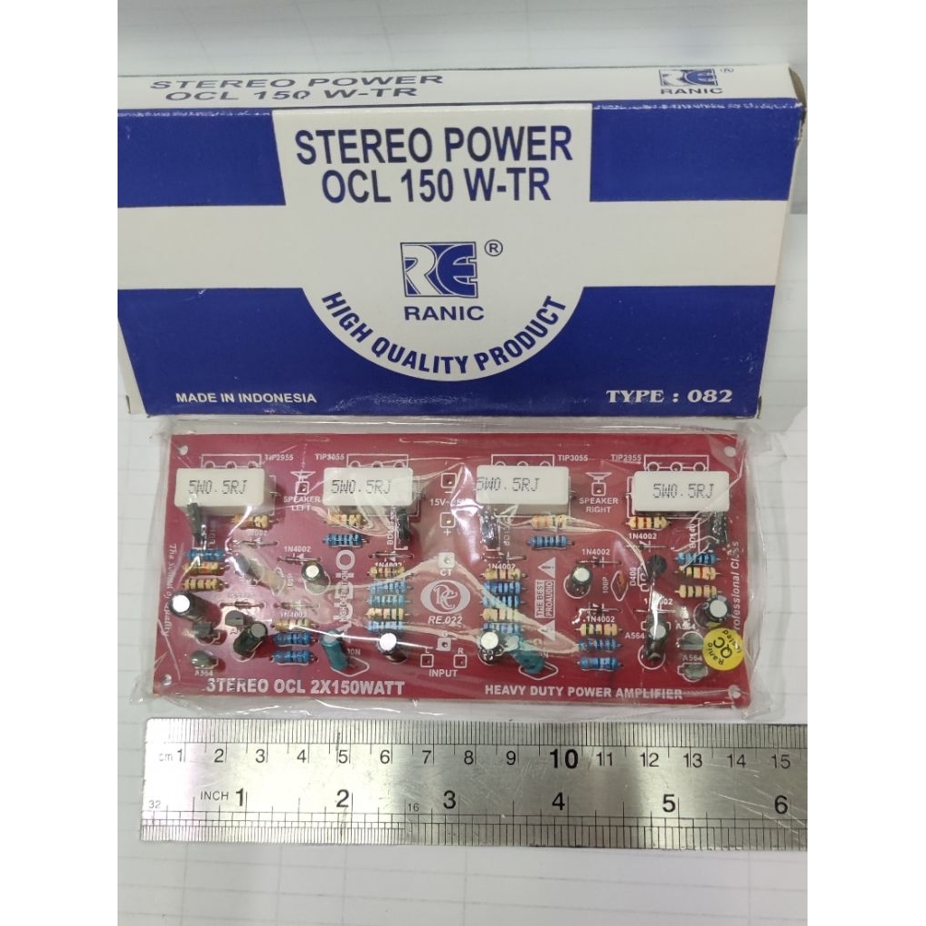 Jual RANIC KIT POWER OCL STEREO 150WATT TYPE(082)TANPA TR Final ...