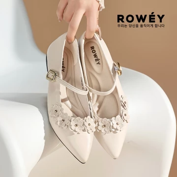 Rowey Sepatu Cewek Flat Shoes Mary Jane Simple Manis Sepatu Cantik Jenifer