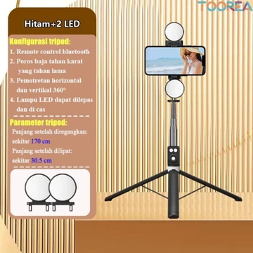 TOOREA 170CM A12 Selfie Stick Tripod Tongsis Dengan Monopod Dengan Wireless Remote Control