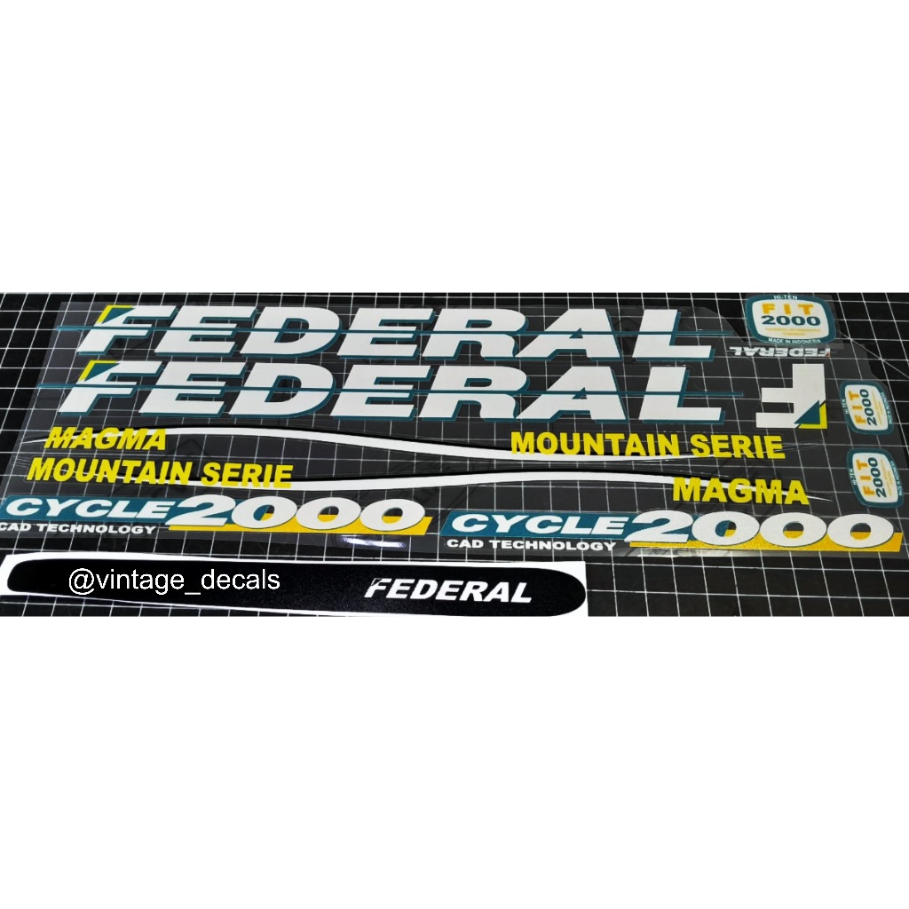 Jual sticker sepeda federal MAGMA mountain serie | Shopee Indonesia