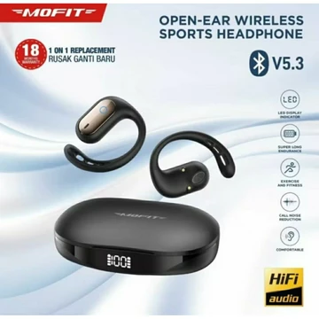 TWS Sport OWS Earphone Bluetooth Power Bass MOFIT Stereo V5.3