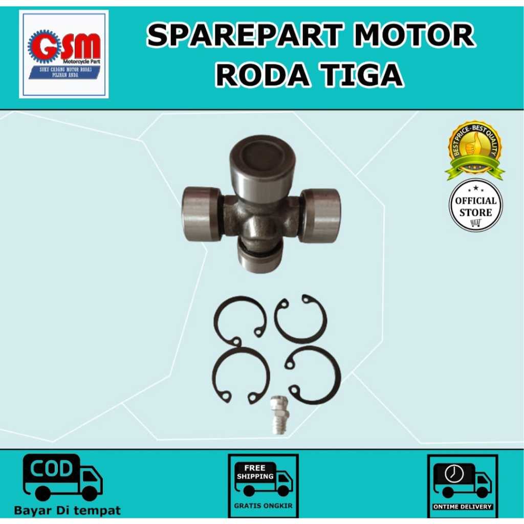 Jual Joint Cross 20x50 (GS 01A) Sparepart Roda Tiga | Shopee Indonesia