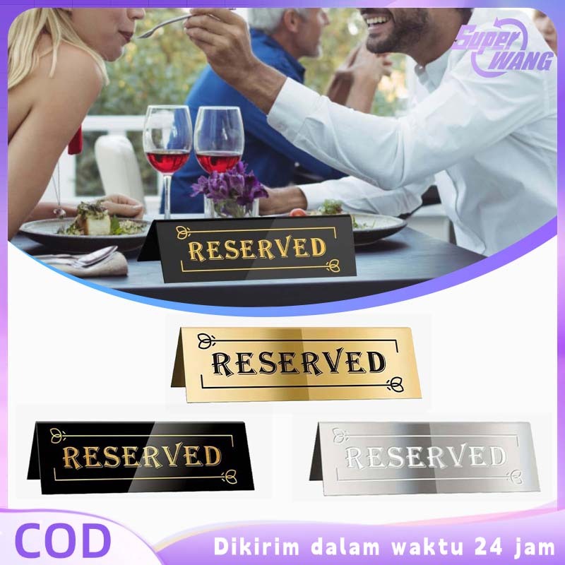 Jual Papan Meja Reserved Akrilik Reserved Table Sign Papan Reserved ...
