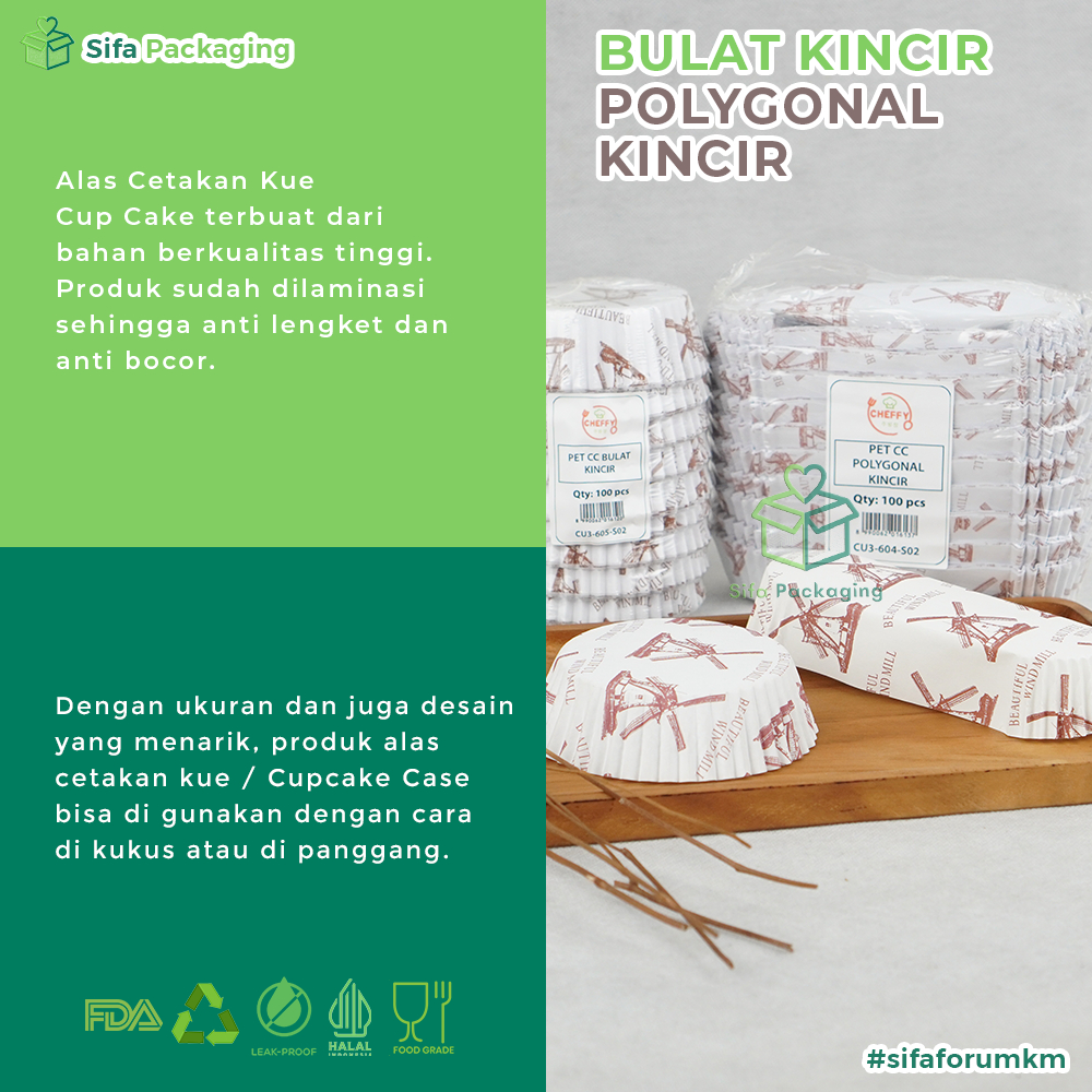 Jual 1 Pack Paper Cup Case Roti Bulat Kertas Bolu Kukus 8 cm Alas Kue ...