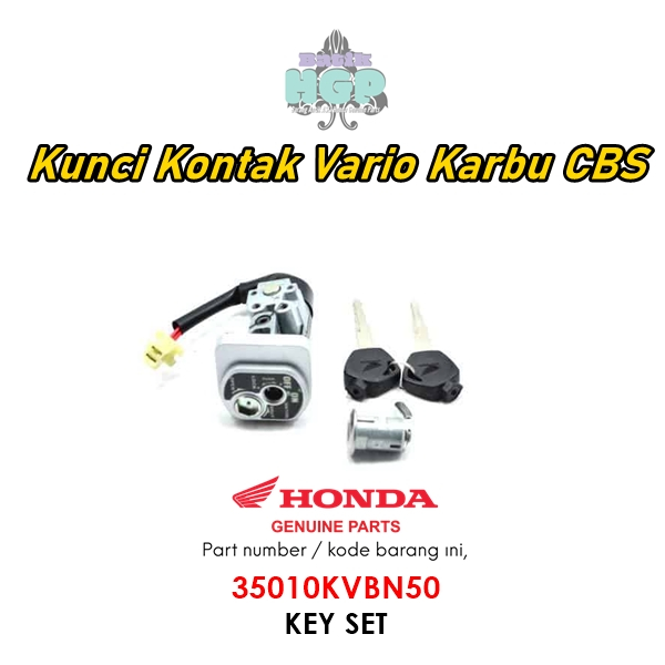Jual 35010KVBN50 - Kunci Set Vario 110 Techno , Key Set Original AHM ...