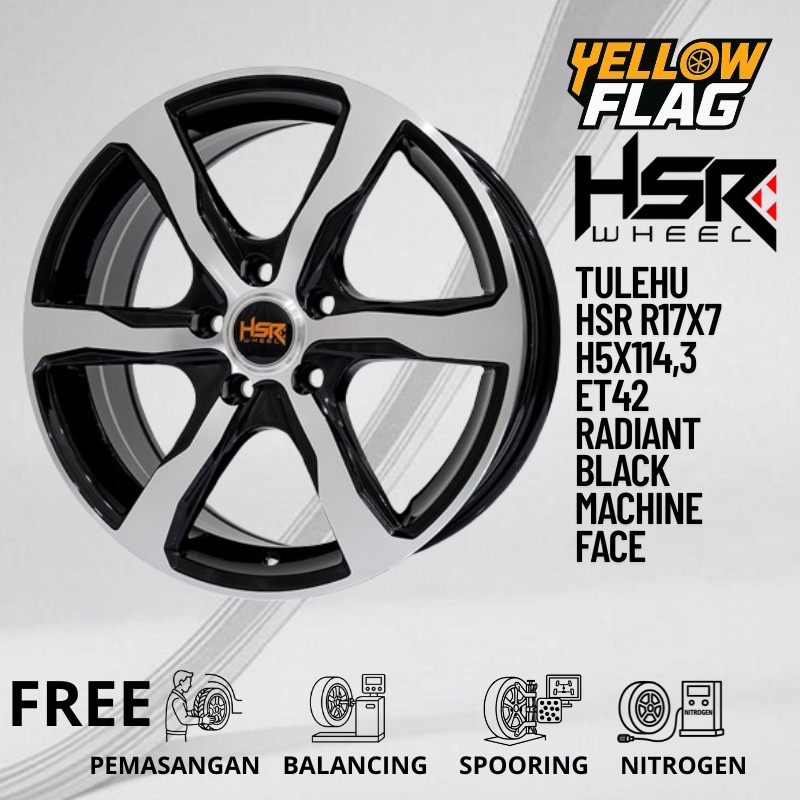 Jual VELG MOBIL RACING RING 17 HSR TULEHU R17 LUBANG 5X1114,3 ET42 ...