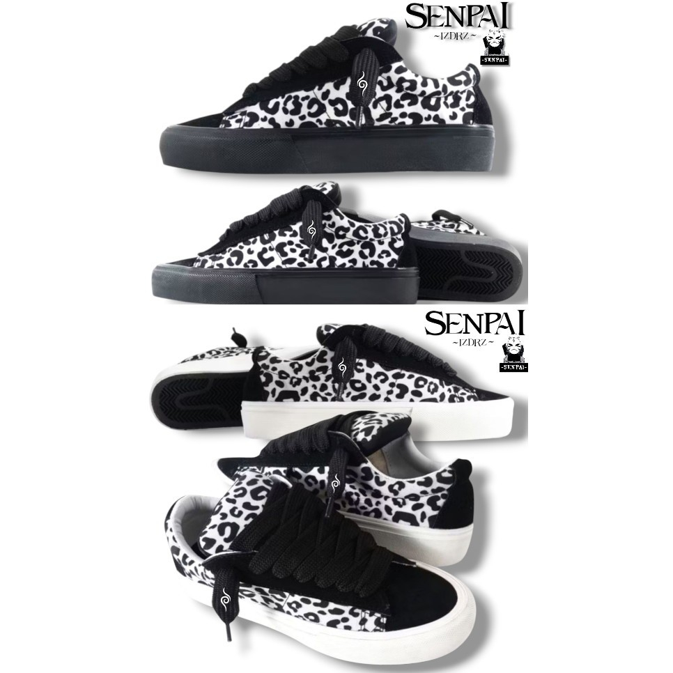 Jual SENPAI OFFICIAL - Sepatu Leopard Skena Hitam Putih - Pria Wanita ...