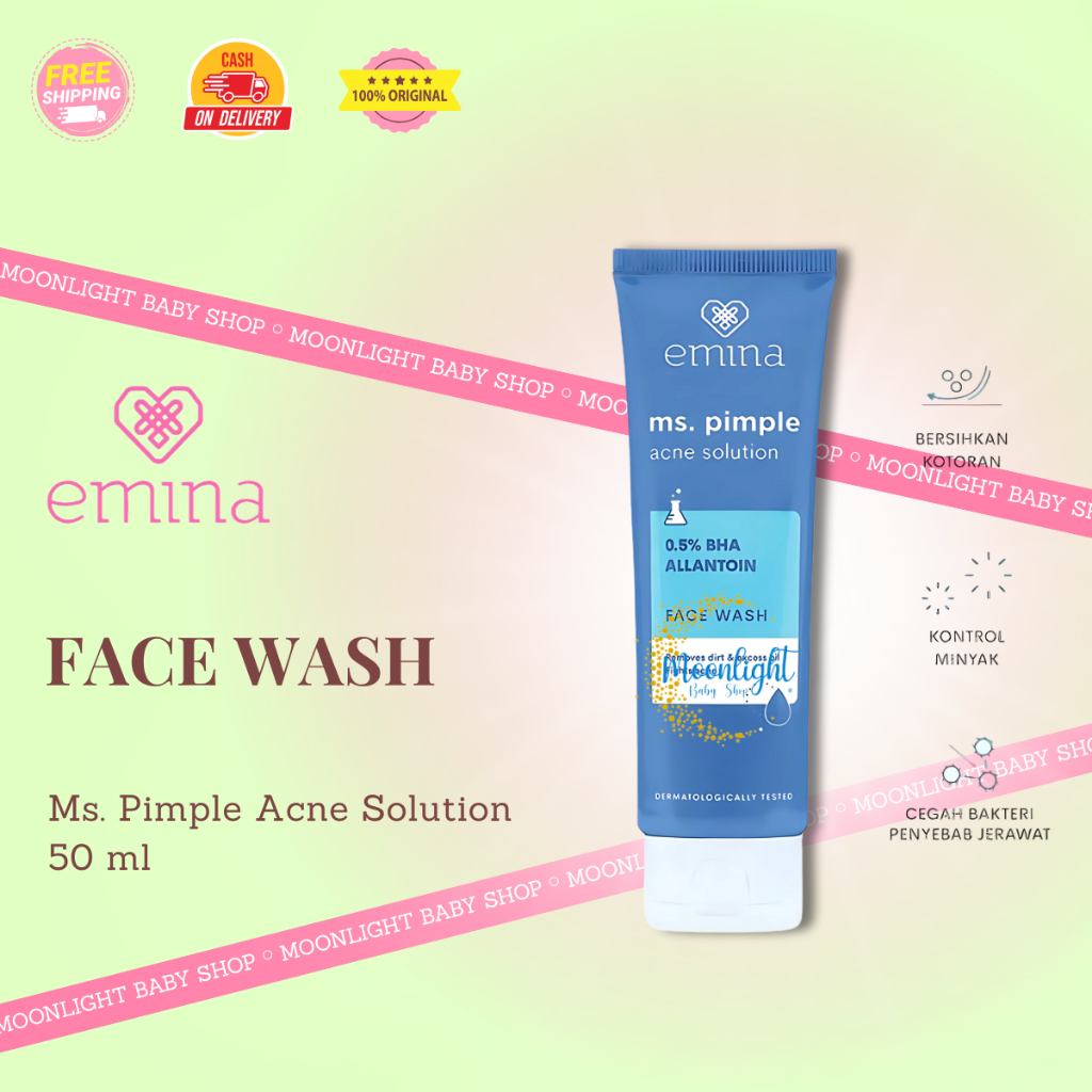 Jual Emina Ms. Pimple Acne Solution Face Wash 50ml | Pembersih Wajah ...