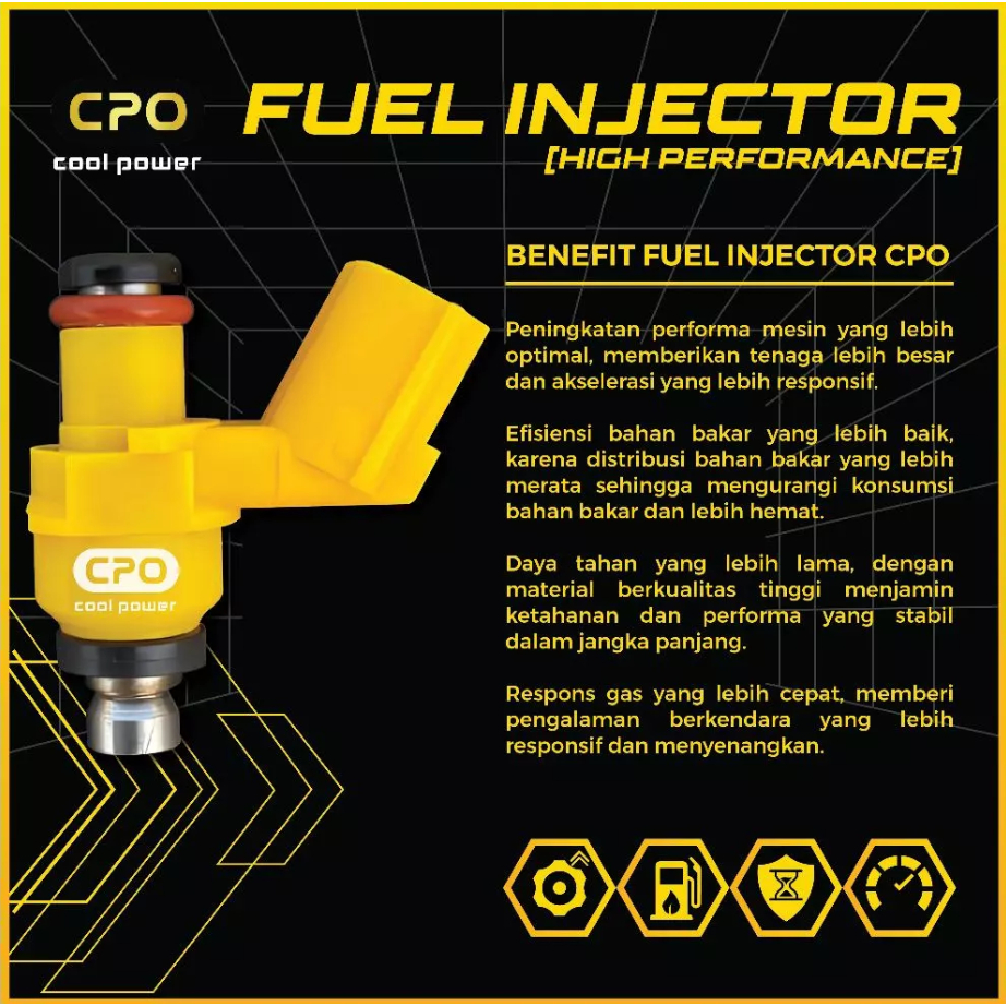 Jual CPO Injektor Racing Injector 140CC 160CC 180CC 200CC 250CC 300CC ...
