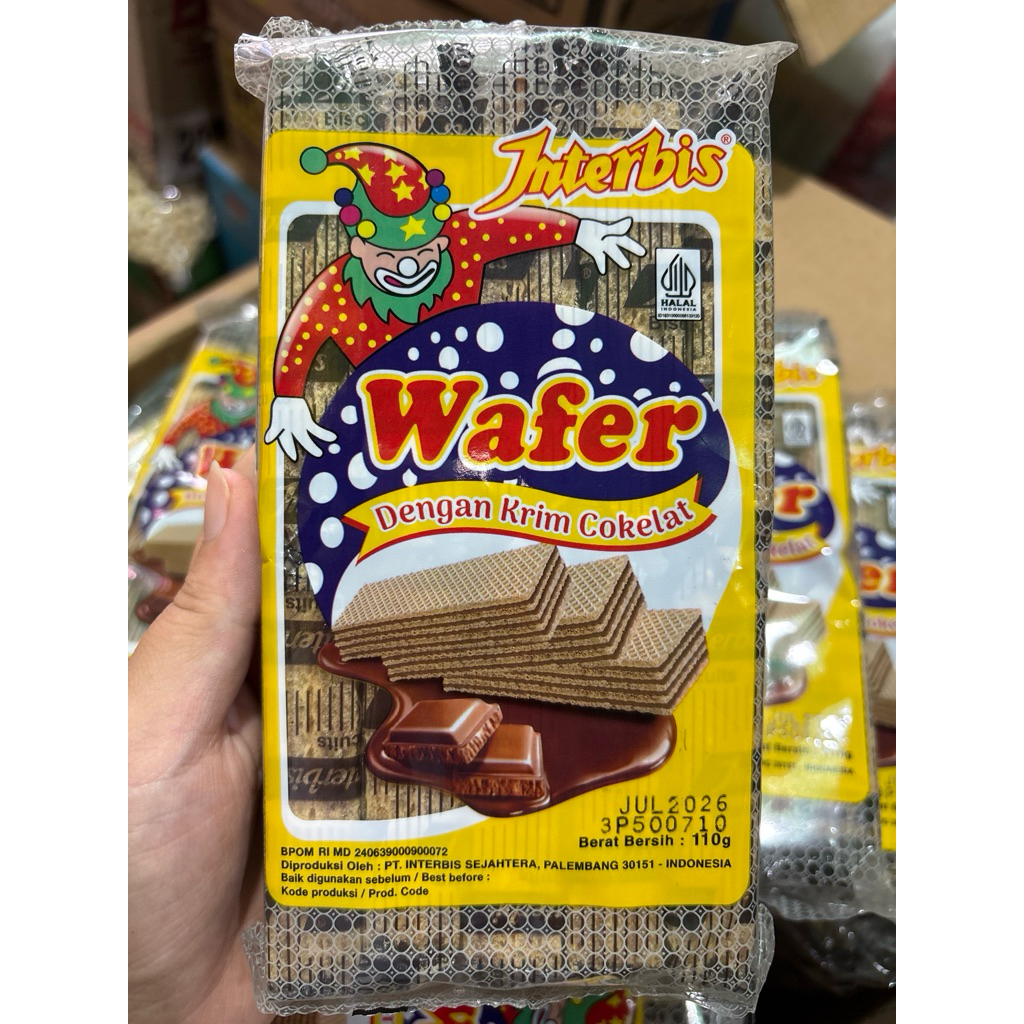Jual interbis wafer cokelat isi 10pcs | Shopee Indonesia