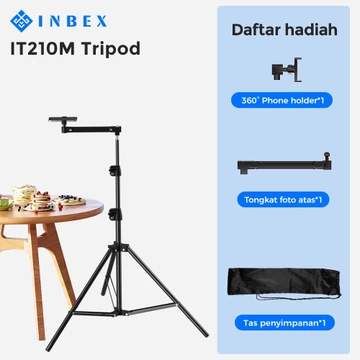 INBEX IB 2R 170CM Profesion Tripod Kamera Handphone Bluetooth Remote Konten Remote Bluetooth