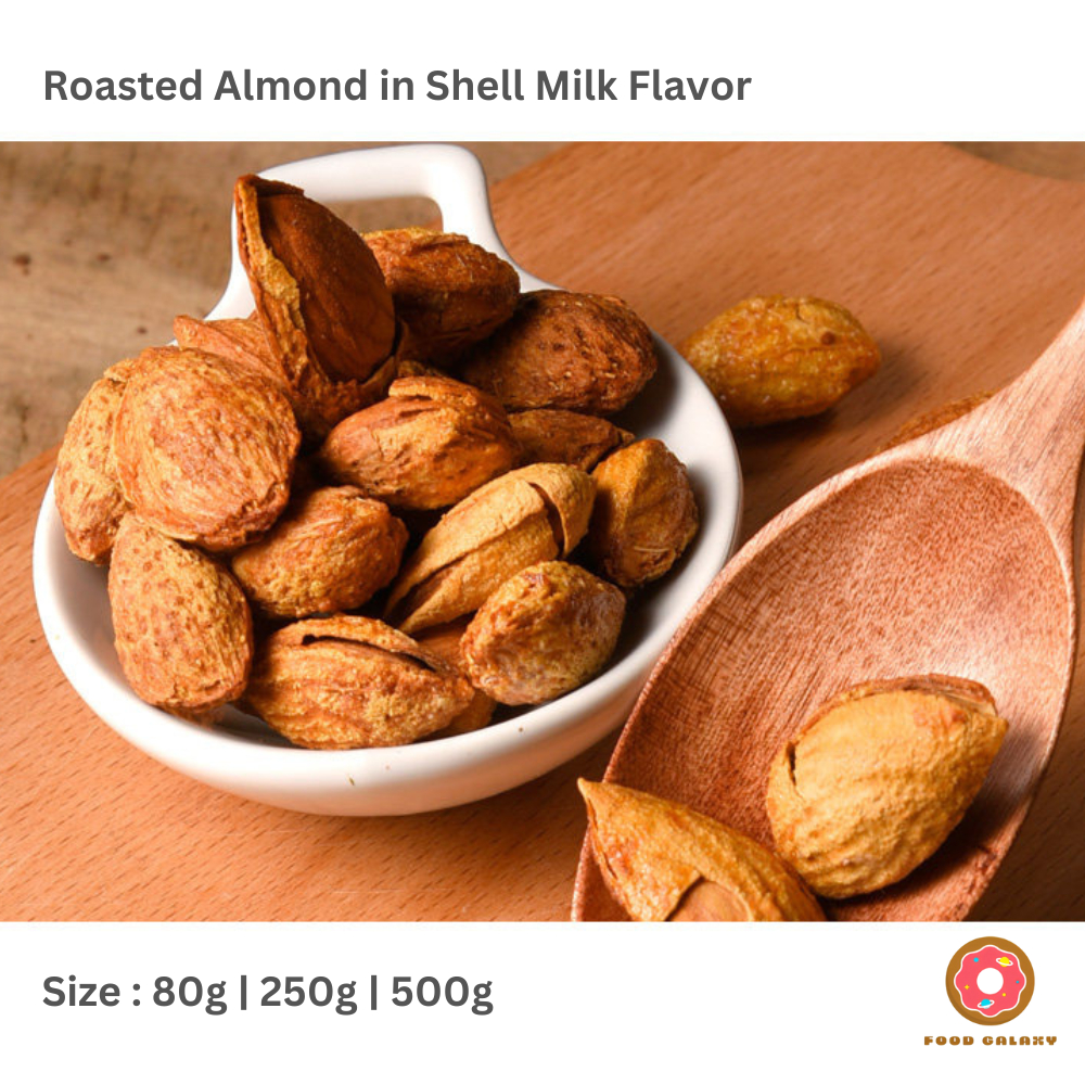 Jual Kacang Almond Panggang Milk Flavored/Roasted Almond in Shell Milk ...