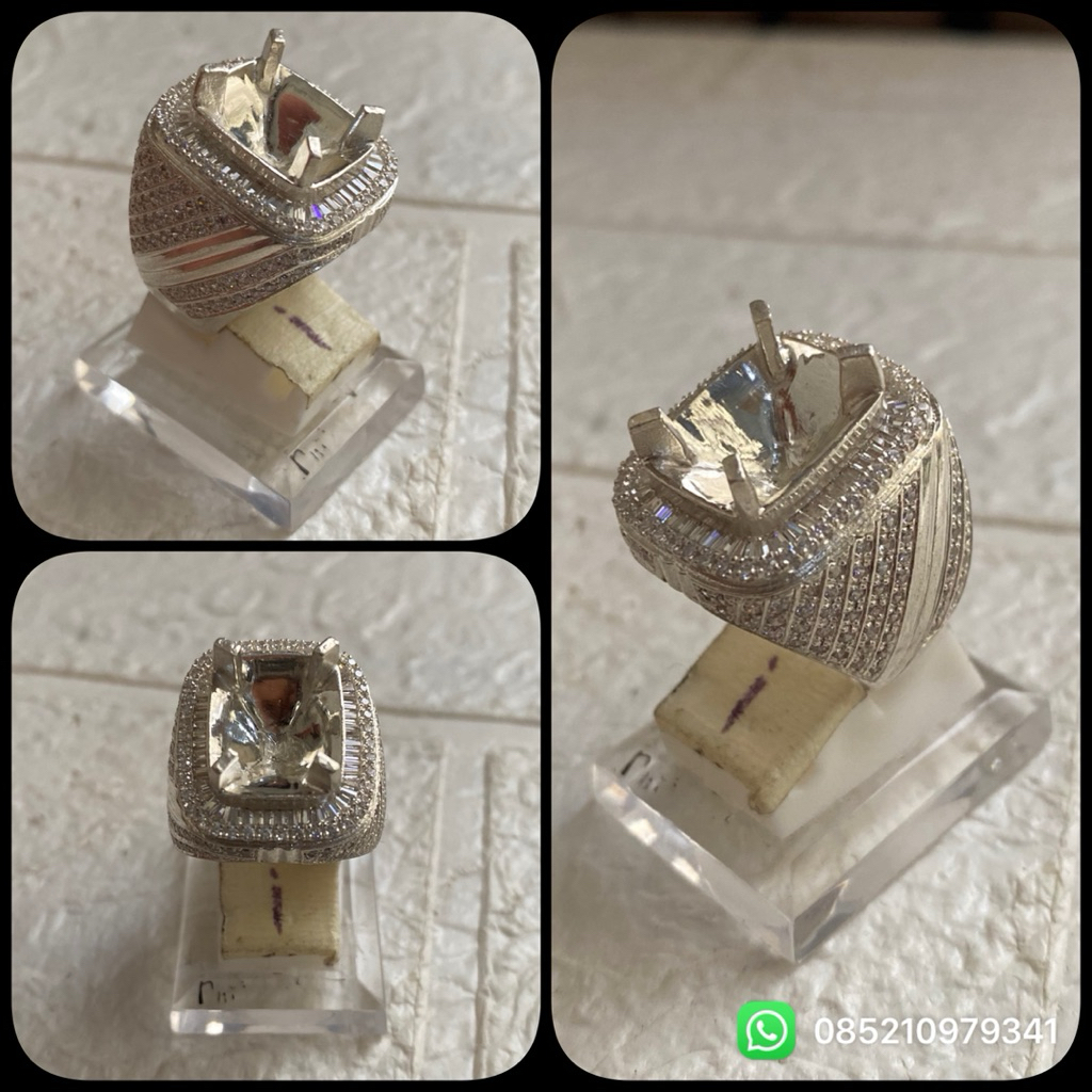 Jual cincin perak micro taper untuk dim 13x10 free crom & resize ...